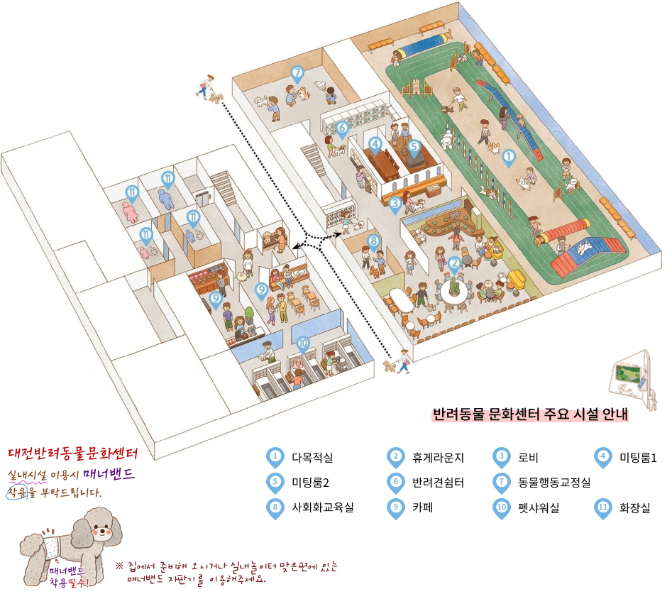 반려동물 문화센터 주요 시설 안내